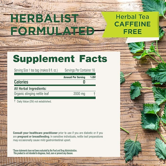 Traditional Medicinals Tea Organic Nettle Leaf Supports Joint Health 48 Tea Bags (3 Pack)