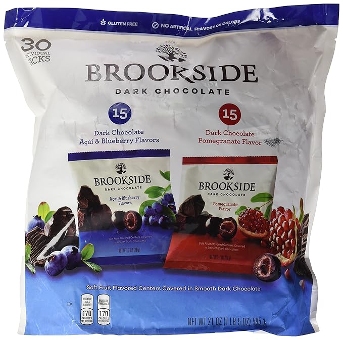 HERSHEY'S Brookside Dark Chocolate Variety Pack 21 Ounce