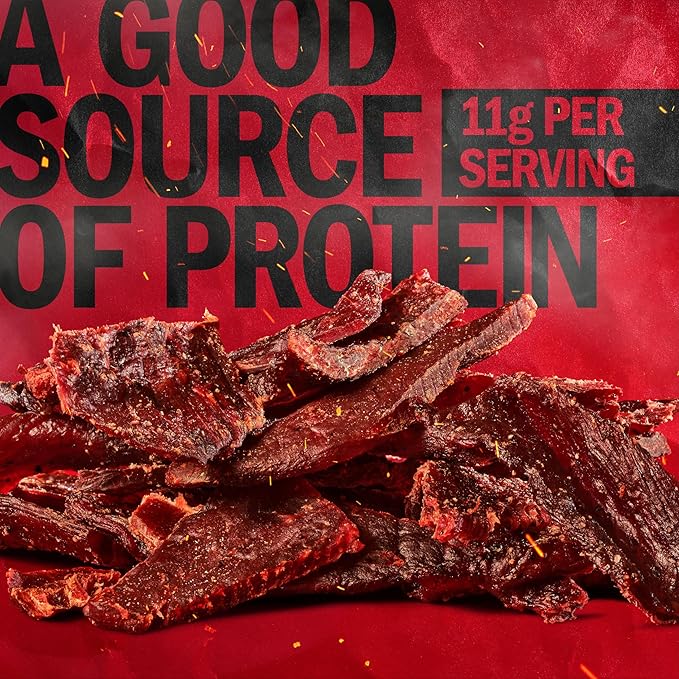 Jack Link's Teriyaki Beef Jerky - (2 Pack) 9 oz Bag - Ready to Eat Protein Snacks - 11g Protein per Serving - Made with 100% Real Beef