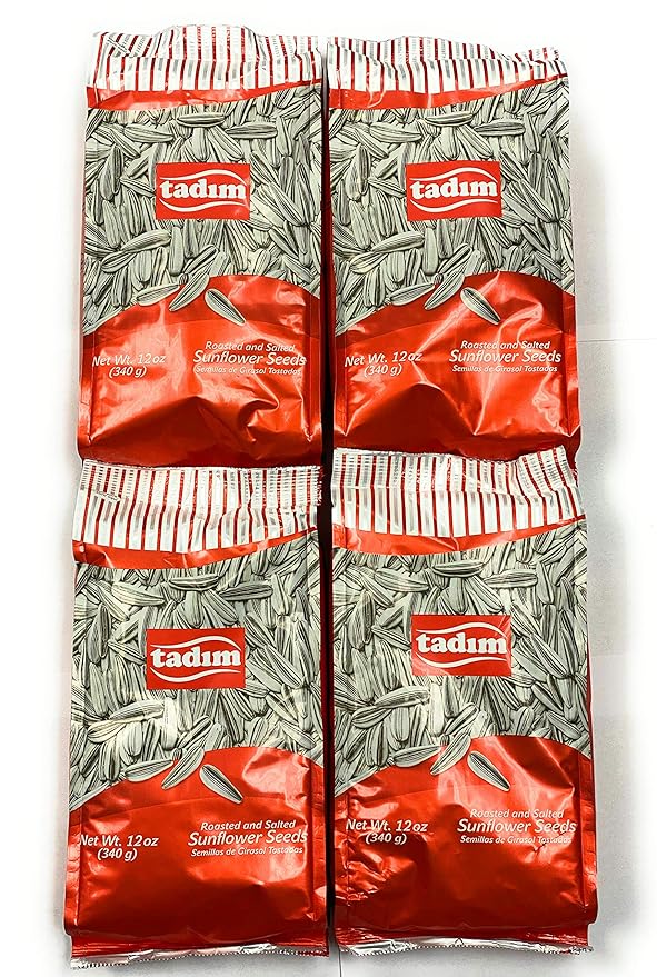Tadim Salted Sunflower Seeds 12 oz Pack of 4 From Germany