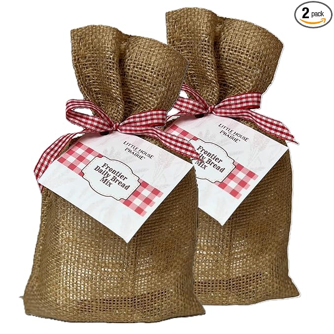 SET OF TWO - Officially Licensed Little House on the Prairie NEW Pantry Mixes Presents Frontier Daily Bread Baking Mix. Easy Enough for Mommy and Me Baking!