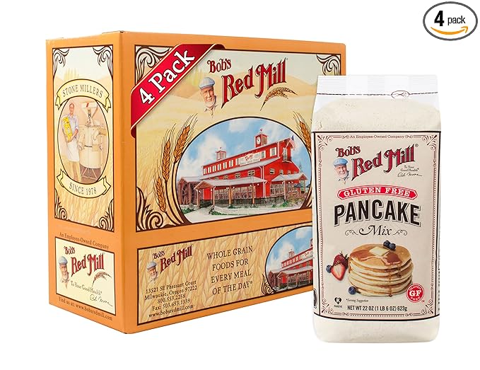 Bob's Red Mill Gluten Free Pancake Mix 22-ounce (Pack of 4)