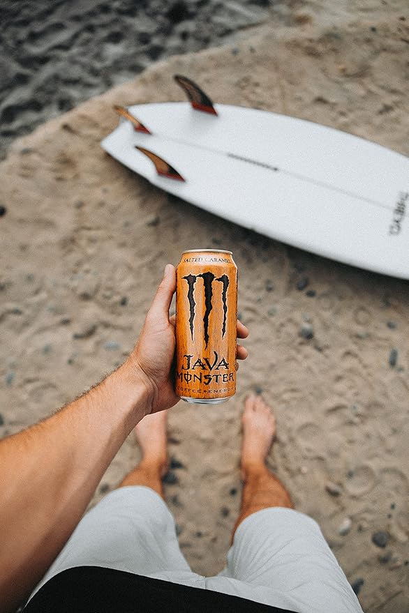 Monster Energy Java Monster Salted Caramel Coffee + Energy Drink 15 Fl Oz | Pack of 12