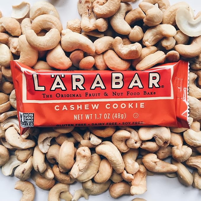LÄRABAR Pecan Pie (16 Ct) and Cashew Cookie (16 Ct) Gluten Free Vegan Fruit &amp Nut Bars