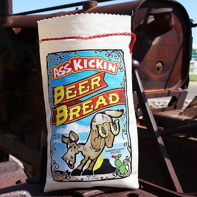 ASS KICKIN’ Beer Bread Mix -Premium Gourmet Gift-16 Ounces (Pack of 6)