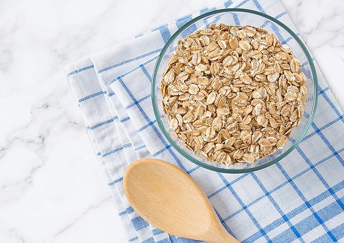 Food to Live Organic Spelt Flakes 7 Pounds - Rolled Spelt Made from Whole Grain Non-GMO Berries Uncooked Raw Whole Foods Vegan Kosher Bulk Great for Breakfast Cereal and Granola.
