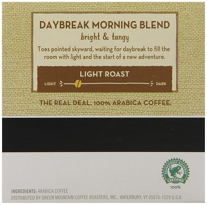 Caribou Coffee Daybreak Morning Blend K-Cups For Keurig K-Cup Brewers 12-Coun