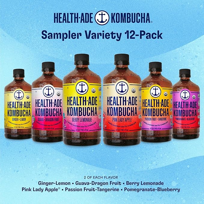 Health-Ade Kombucha Sampler 12 Pack