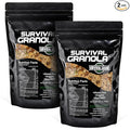 Survival Grocery Organic Ancient Grain Survival Granola™ - Gluten Free Non-GMO No Added Sugar High Protein Snack With Nuts Seeds Coconut and Honey - Ideal for Breakfast Cereal Yogurt or Snack