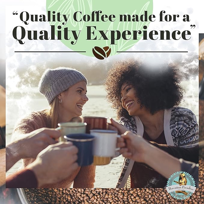 Hawaiian Paradise Coffee Café Geneva Espresso Roast Medium Dark 24oz. Whole Bean – 100% Arabica Beans