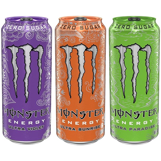 Monster Energy Ultra Variety Pack POP Sugar Free Energy Drink 16 Ounce | Pack of 15