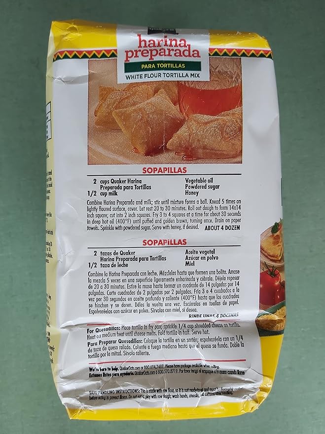Quaker Harina Preparada para Tortillas (Tortilla Flour) 4-Pound Bag (Pack of 2)