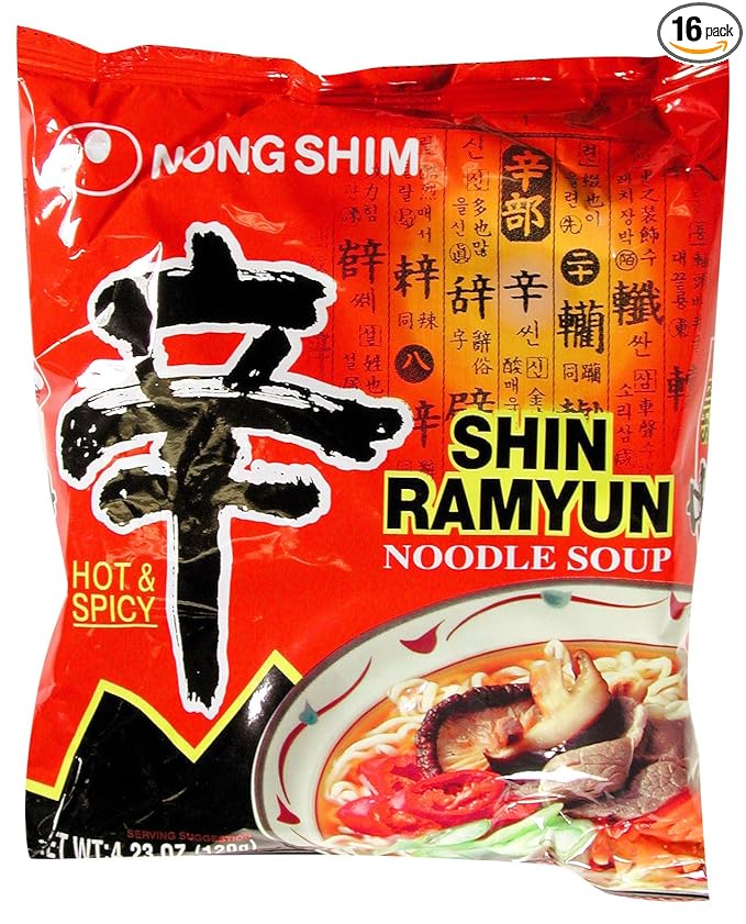 NONG SHIM AMERICA Ramyun Noodle Soup Gourmet 4.23 Ounce (Pack of 16)