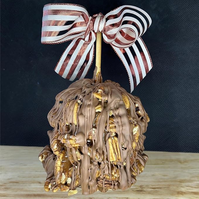 TV's Deli &amp Diner Gourmet Jumbo Caramel Apple | Caramel Toasted Pecans &amp Milk Chocolate | Handmade &amp Freshly Prepared (Pecan Milk Chocolate)