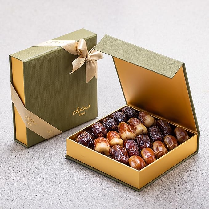 Bateel Palm Box – Small Premium Plain Dates | Luxury Dates Gift Box | Perfect for Eid Ramadan Corporate Gifts