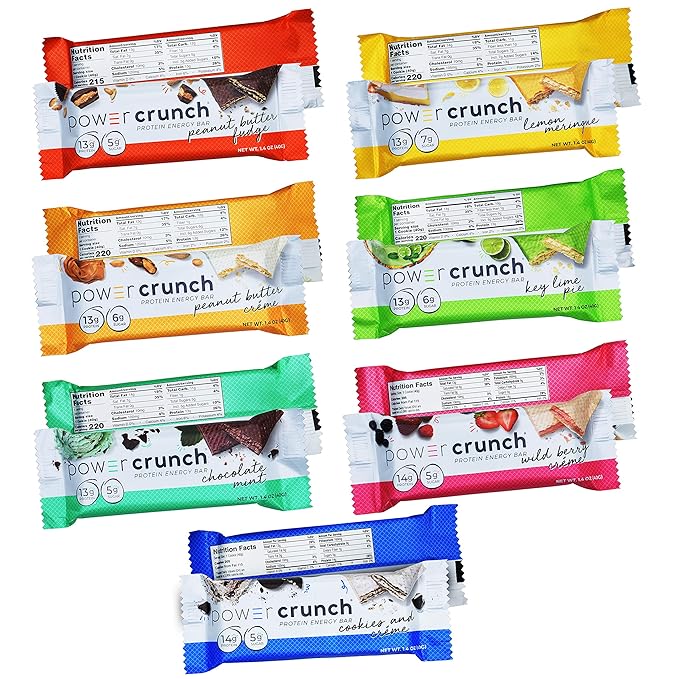 Power Crunch Original Protein Bars Variety Pack All 14 Delicious Flavors High Protein Energy Snack 1.4-Ounce Bars (Pack of 14)