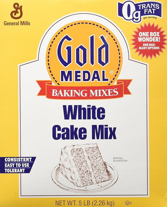 GeneralMills LR/D GOLD MEDAL WHITE CAKE MIXES 6 CASE 5 POUND 5-pounds