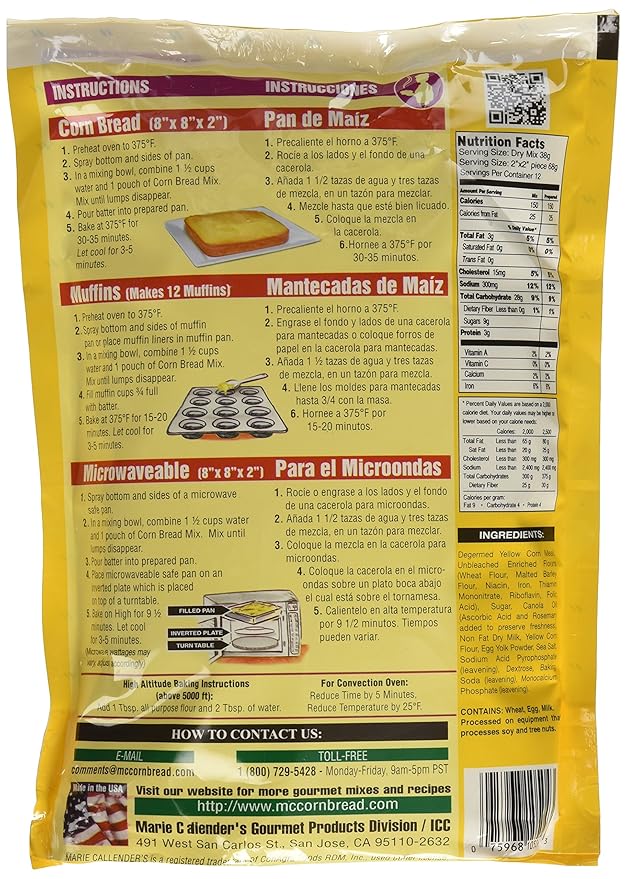 Marie Callender's Original Corn Bread Mix 16 Oz (4-Pack)