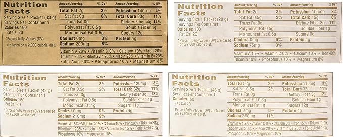 Quaker Oatmeal Variety Pack Instant 64 Count (Pack of 64)