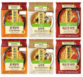 Pulmuone Air Dried Korean Ramen Noodles 6-Pack Variety Combo - 2 Crab 2 Oyster Jjamppong &amp 2 Spicy Ramen