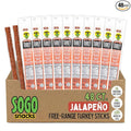 Jalapeño Turkey Sogo Snacks No Sugar Low Carb Free-Range from a 3rd Generation Independent Family Farm. Gluten Free Hiking Snacks. Keto Whole Paleo Friendly (Jalapeño Turkey 48 Count)