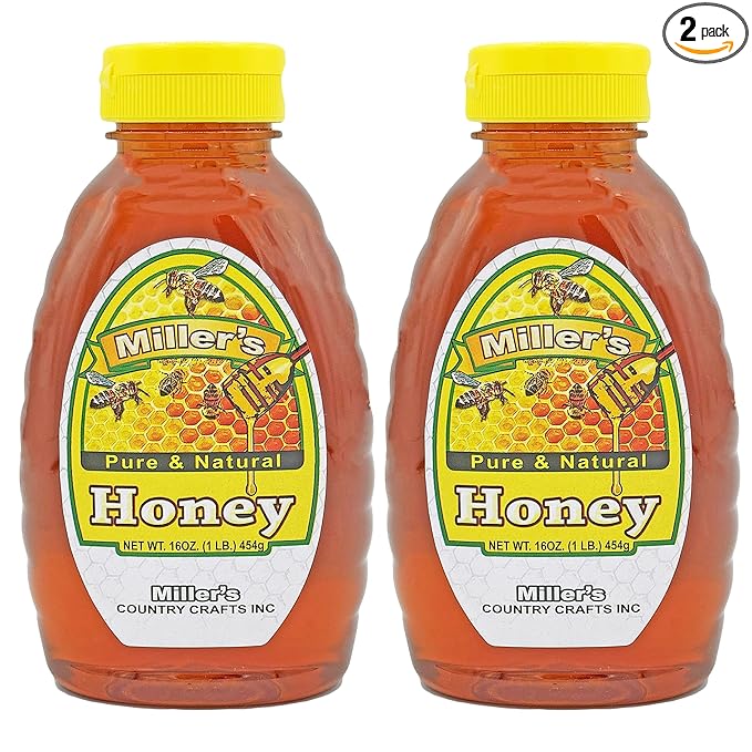 Amish Pure Honey (16 oz Squeeze Bottle (2 Pack))