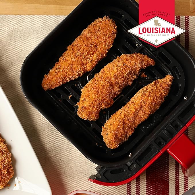 Louisiana Fish Fry Air Fryer Chicken Coating Mix 5 oz (Pack of 6) Each Box Coats 2 lbs of Chicken - Easy to Cook Air Fried Chicken - Crispy Texture Delicious Flavor