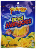 Philippine BRAND Dried Mangoes 3.5-Ounce (Pack of 25)