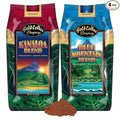 Gold Coffee Bundle | Kanaloa &amp Blue Mountain Medium Roast Ground |100% Arabica Coffee 1 lb. (Pack of 2)