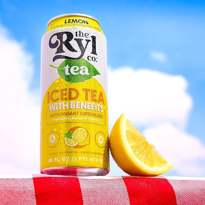 Ryl Iced Tea Lemon Antioxidant Superblend Zero Sugar Low Carb Zero Calorie Iced Tea 16.0 Fl Oz (12-Pack)