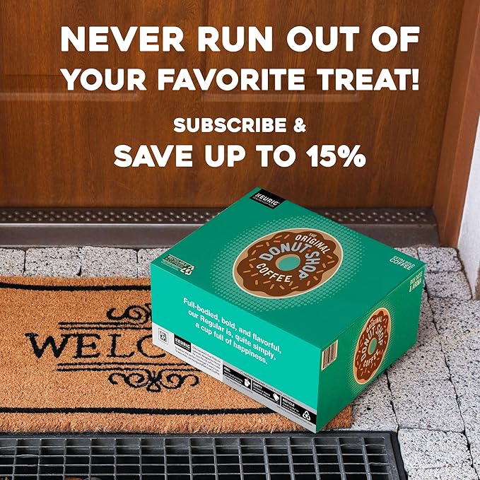 The Original Donut Shop Dark Keurig Single Serve K-Cup Pods Dark Roast Coffee Pods 32 Count