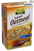 Sturm's Village Farm Instant Oatmeal Regular 12 Count 12-Ounce Boxes (Pack of 12)