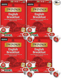 Twinings English Breakfast Tea Keurig K-Cups 24 Count (Pack of 4)