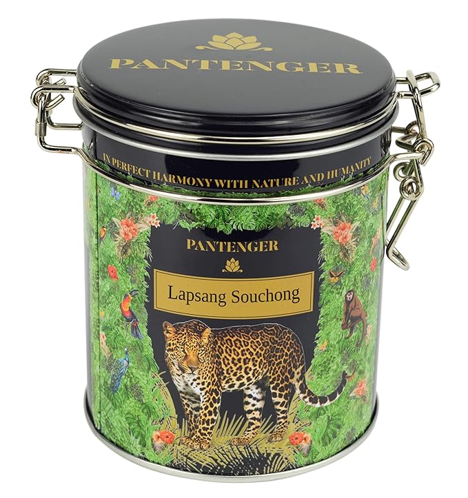 Pantenger Lapsang Souchong Loose Leaf Tea. 3 Ounces - 40 Servings. Smoked Black Tea Loose Leaf.