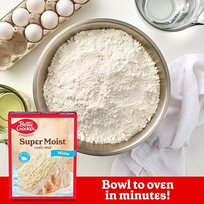 Betty Crocker Favorites Super Moist White Cake Mix (Pack of 6)
