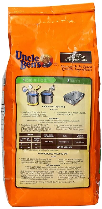 UNCLE BEN'S Classic Cornbread Stuffing Mix 3.5 Pound