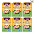 Yogi Tea Green Tea Blueberry Slim Life Tea - 16 Tea Bags per Pack (6 Packs) - Organic Tea to Support Stamina &amp Energy - Includes Green Tea Leaf Bilberry Leaf Hibiscus Flower Blueberries &amp M