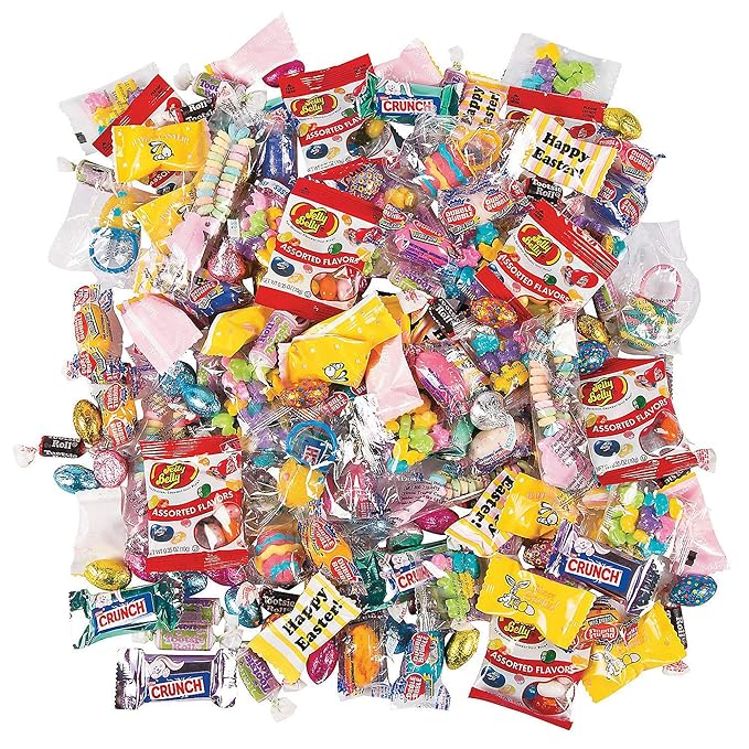 Fun Express Bulk Candy Variety Pack 215 Pieces - Individually Wrapped Halloween Candy Assortment for Party Favors | Premium Mixed for Pinata Stuffers Goodie Bags &amp Parade Throws