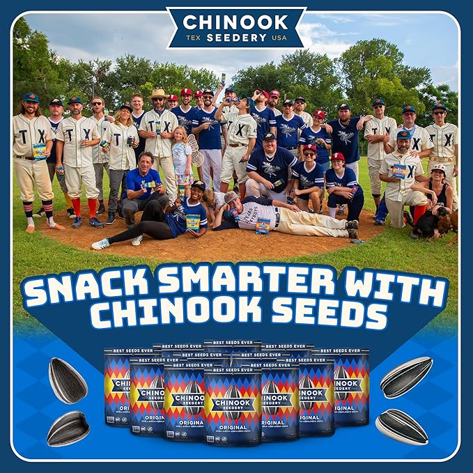 Chinook Seedery Sunflower Seeds to Eat — Jumbo Flavored Roasted Low Sodium Snacks — Keto Friendly Gluten-Free Non-GMO — Original Flavor 4 oz (12-Pack)