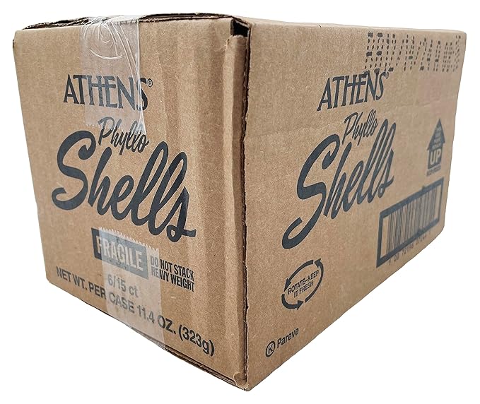 Athens Foods Mini Fillo Dough Shells 15 Per Box (6 Boxes)