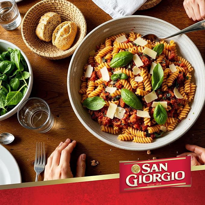 San Giorgio Rotelle Pasta 12-Pack (16 oz Each) – Classic Wheel-Shaped Pasta for Fun &amp Flavorful Dishes