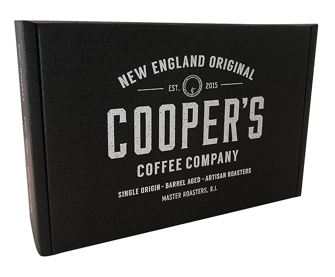 Wine Barrel Aged Coffee Gift Box Set Sampler Roasted Coffee Costa Rica Kenya &amp Rwanda Beans Aged In Cabernet Sauvignon Chardonnay &amp Pinot Noir Wine Barrels Medium Roast Whole Bean 4 oz