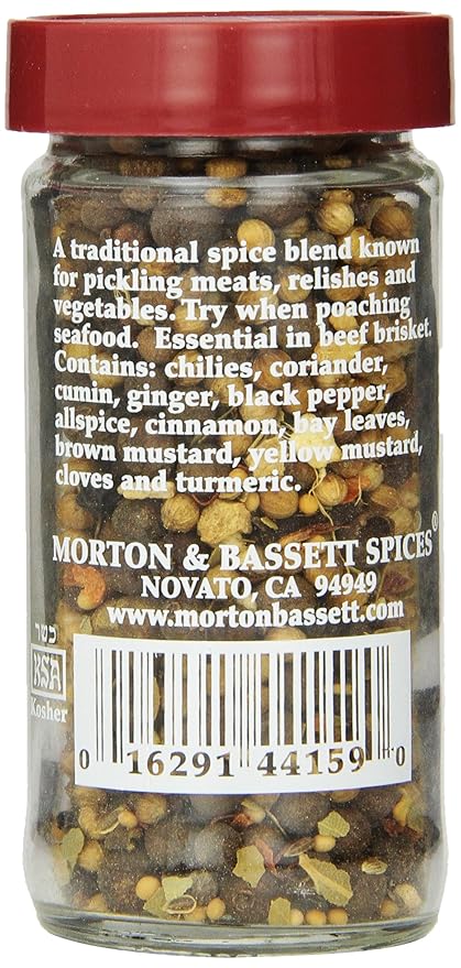 Morton and Bassett Pickling Spice 1.9 Ounce (Pack of 3)