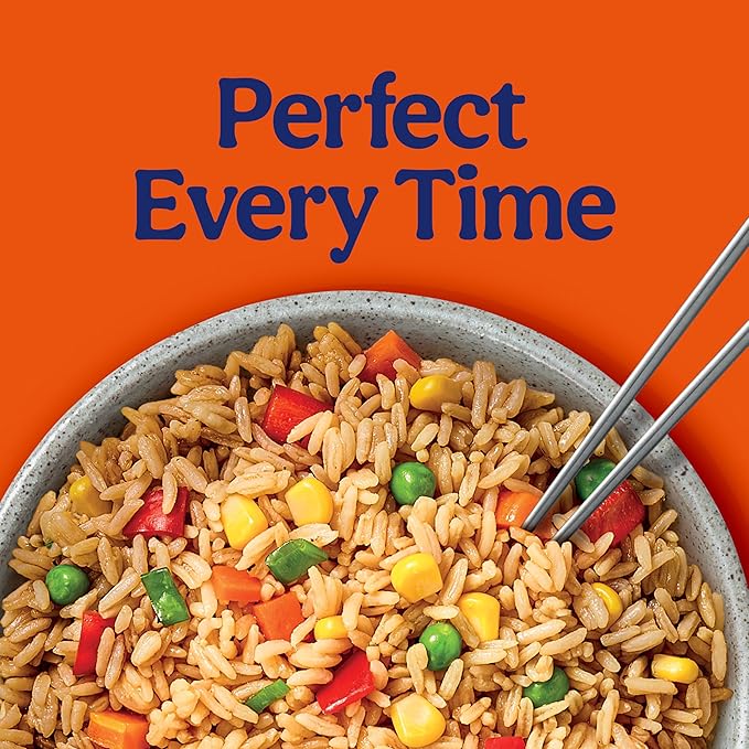 BEN'S ORIGINAL Street Food Fried Rice with Vegetables Prepared Entrée Microwavable Heat-&amp-Eat Bowl in 90 Seconds 9 oz (Pack of 6)
