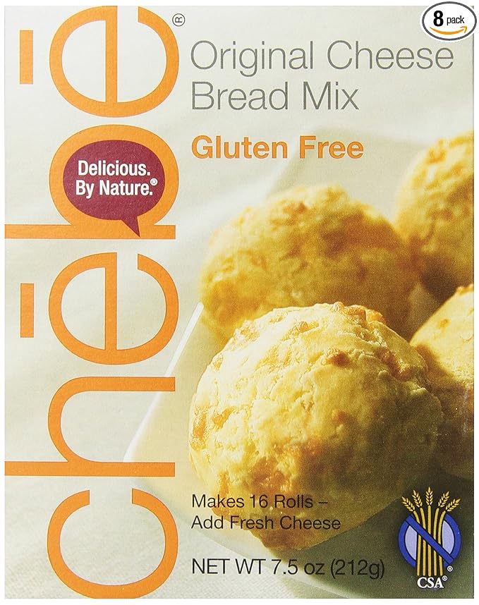 Chebe Bread Original Cheese Bread Mix Gluten Free 7.5-Ounce Bags (Pack of 8)