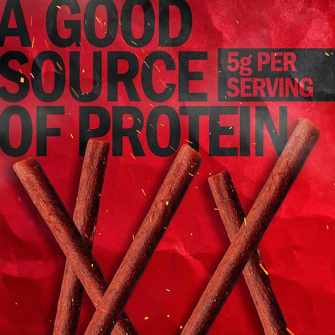 Jack Link's Classics Meat Sticks Teriyaki - Protein Snack Meat Snack Sticks with 5g of Protein Made with Beef &amp Pork Keto Friendly Individually Wrapped - 0.8 Oz. (Pack of 20)