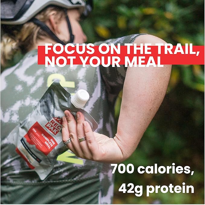 RecPak | 700 Cal 43g Protein Complete Nutrition for Backcountry Athletes | No-Cook Lightweight Liquid Meal for Mountaineering Backpacking Sking Hunting |Just Add Water &amp Go I Coffee (6-Pack)
