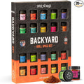 Grilling Spice Set Grill Seasoning Gifts 20 Unique Spices and Seasonings Jars Gift Set BBQ Gifts For Men Dad Husband Father Flavors Like Chili Cajun Garlic Steak Rub Herbs Blend and More