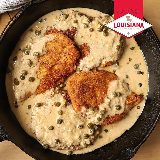 Louisiana Fish Fry Products Classic Fried Chicken Keto Seasoned Coating Mix – 5 oz Pack of 6 – Bake Deep Fry &amp For Use in Air Fryer – Delicious &amp Crunchy Texture