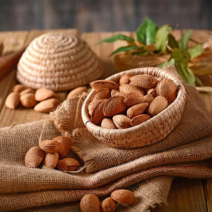 Anna and Sarah Almonds In Shell Raw Natural Whole Jumbo California Almonds in Box 8 Lbs